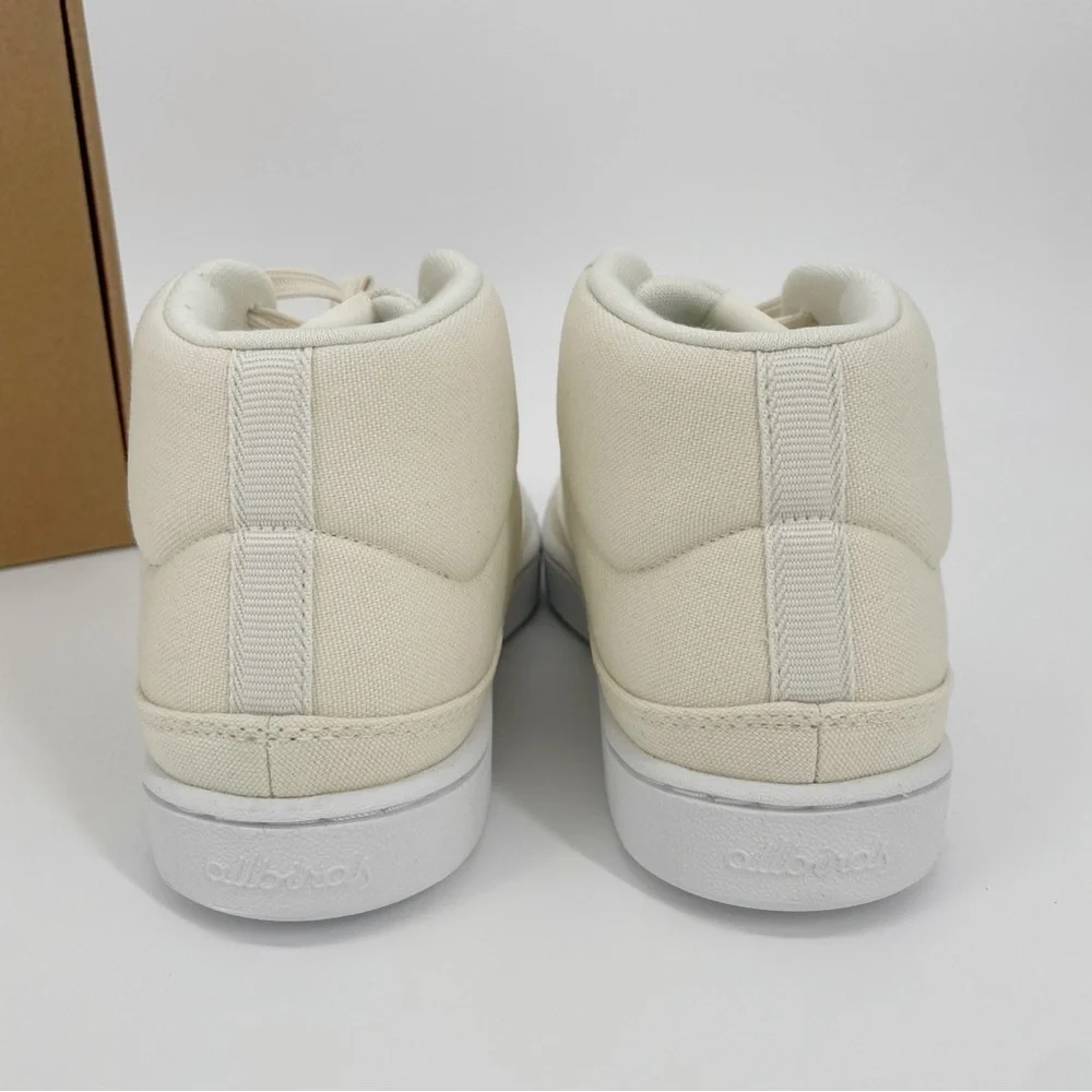 Allbirds Womens Canvas Pacer Mid Natural White Blizzard NWT Sneakers Shoes - Picture 7 of 9